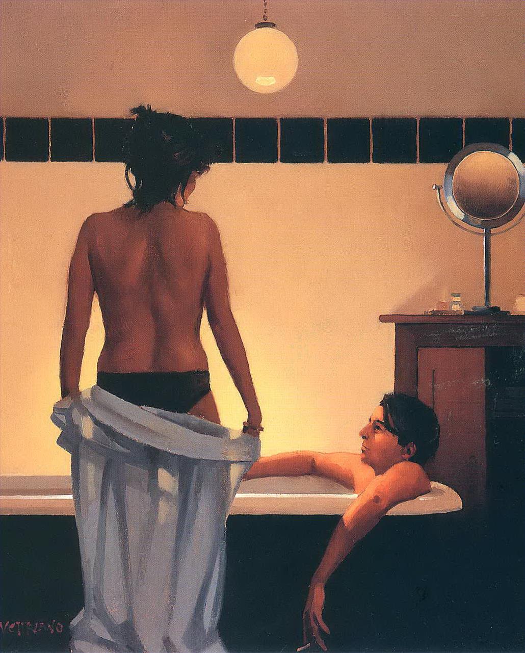 Bad zusammen Zeitgenössischer Jack Vettriano Ölgemälde